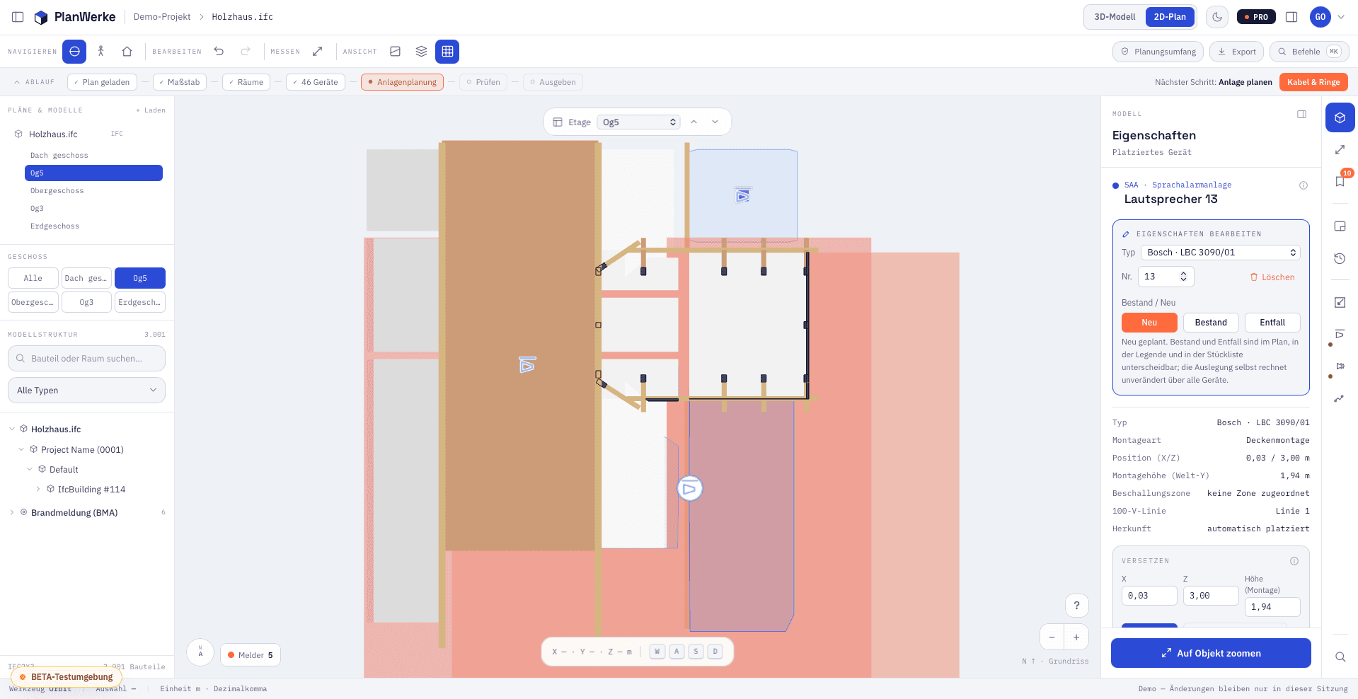 SPL heatmap · voice alarm